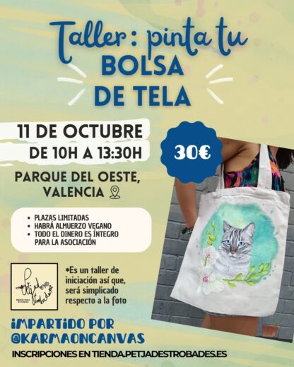 TALLER SOLIDARIO "PINTA TU BOLSA DE TELA"